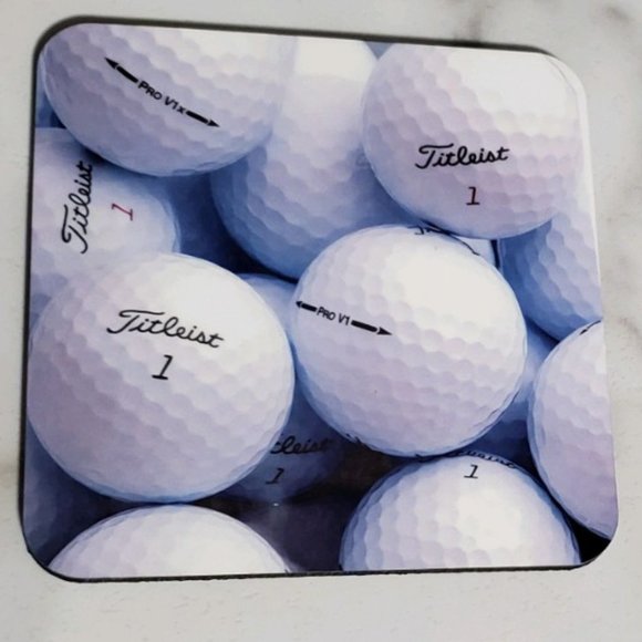 Golf Balls 2 Pack Coasters - Picture 3 of 4